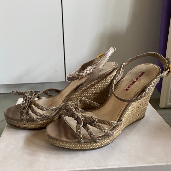 prada espadrilles wedge